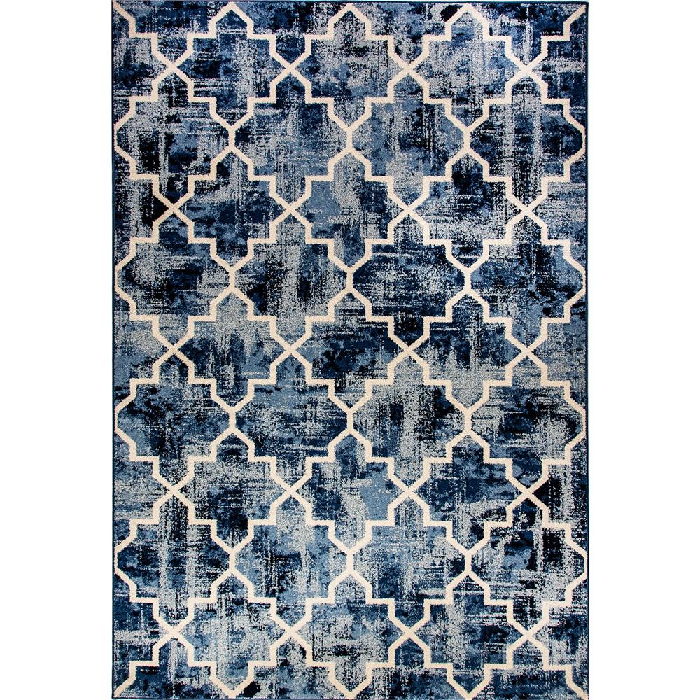 Dynamic Rugs 32042-5267 Infinity 6 Ft. 7 In. X 9 Ft. 6 In. Rectangle Rug in Blue